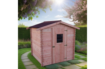 Abri Dublin, Douglas, Madriers 28mm, 2.10 x 2.00m, 4.30m²