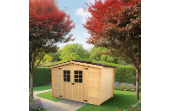Abri Alpina, Epicéa Madriers 20mm, 3.10 x 1.90m, 5.90m²