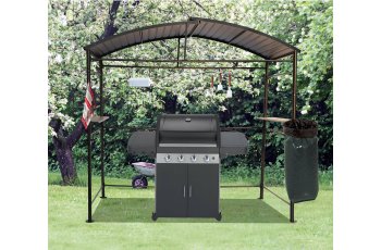 Carport Barbecue, Aluminium 0.8mm, 2.60 x 1.50m, 3.90m²