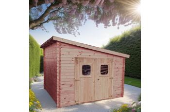 Abri Danube, Douglas Madriers 28mm, 3.15 x 3.15m, 10.00m²