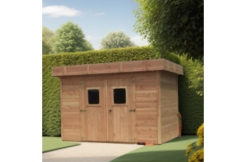 Abri Dinan, Douglas Madriers 28mm, 3.40 x 4.40m, 14.80m²