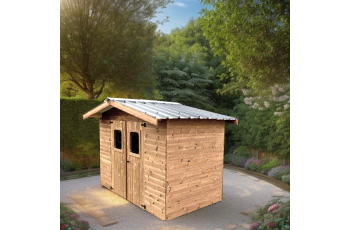 Abri Thiers, THT Madriers 19mm, 2.80 x 2.80m, 7.80m²