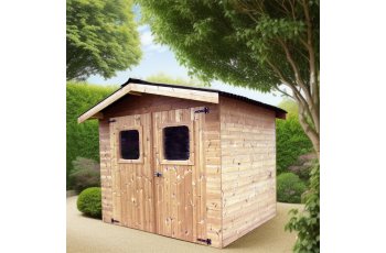 Abri Thiers, THT Madriers 19mm, 2.80 x 2.70m, 7.50m²