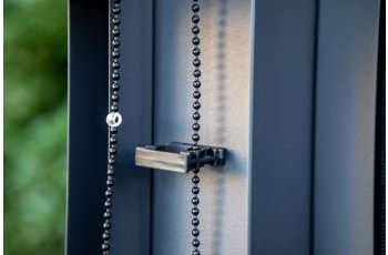 Rideau pour pergola bioclimatique ,Pour PER3630 et 3660 avec rail pour côté 3,60 m couleur gris
