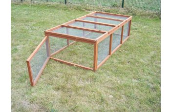 Enclos au sol grillagé, Bois, 1.80 x 0.90m, 1.62m²