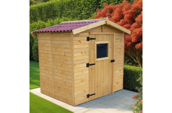 Abri Eden, Epicéa panneaux 16mm, 1.80 x 1.90m, 3.40m²